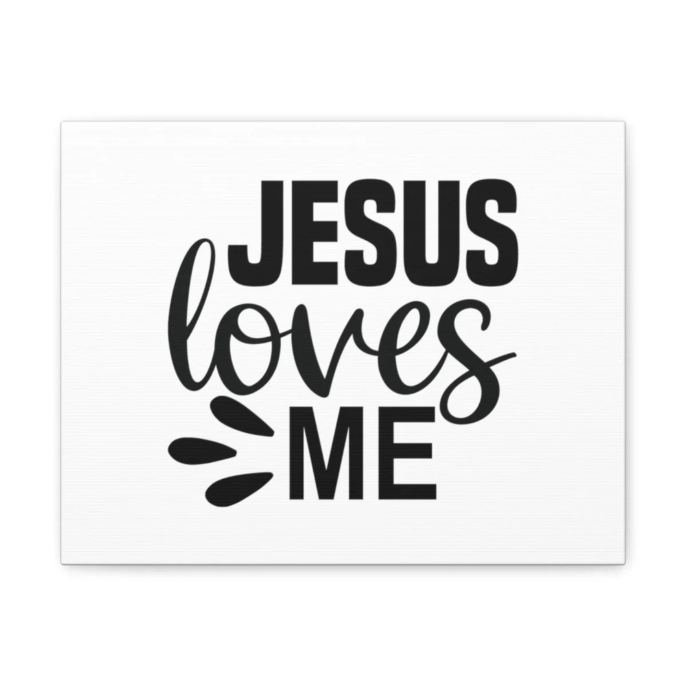 Scripture Walls Jesus Loves Me ROMANS 5:8 Christian Wall Art Bible Verse Print